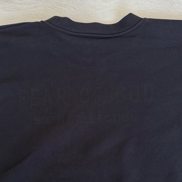 Fear of God Essentials Crewneck Sweatshirt Black Men’s Heavy Gage - Picture 11 of 11